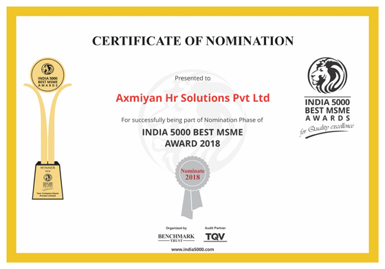 India 5000 Nomination